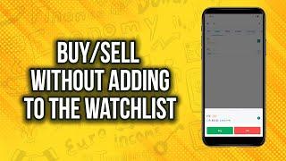 How to Buy/Sell Without Adding to the Watchlist | Watchlist | Flip Mobile | Geojit