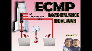 mikrotik ECMP dual wan  LOADBALANCE BEST for sim base isp 936 modem