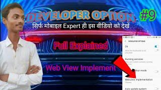 Web View implement in developer option