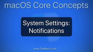 How to manage Notification Settings on a Mac! (Ventura 2022 & Later)