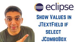 Java swing tutorial using Eclipse - Show Values in JTextField if select JComboBox