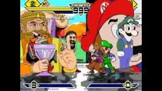 Team CDI Link vs Team CDI Zelda (Youtube Poop) 4v4 Patch MUGEN 1.0 Battle!!!