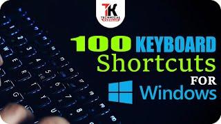 100 Keyboard Shortcuts For Windows | Full Computer Shortcut Keys | All Windows Shortcuts | 100 Keys