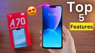 Top 5 Hidden features in itel A70️| Best features in itel phones