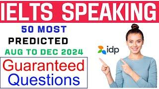 50 Most Predicted IELTS Speaking Questions With Answers 2024 | 50 Latest IELTS Speaking Topics 2024