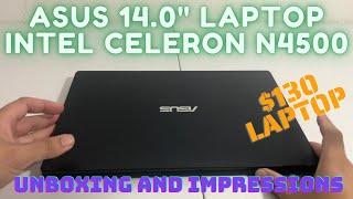 Is this $130 Laptop Worth it? ASUS - 14.0" Laptop - Intel Celeron N4500 | Unboxing and Impressions