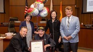 World War II Veteran Sidney Walton 100th Birthday Recognized