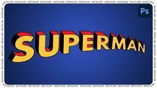 [ Text Effect ] Create Superman Text Effect in Photoshop
