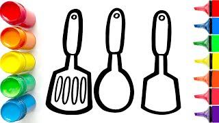 How to Draw Kitchen Tools | Easy Step-by-Step Tutorial