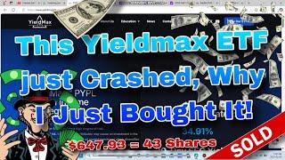 THIS YIELDMAX ETF CRASHED & I BOUGHT MORE (PYPY) 34.95% Monthly Dividend is a BUY NOW