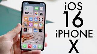 iOS 16 OFFICIAL On iPhone X! (Review)