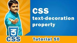 CSS text-decoration | How to Remove Underline from a Link using CSS | HTML a Tag - CSS Tutorial 50