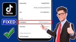 How To Fix Instagram Not Linking On TikTok | Add Instagram To TikTok Bio