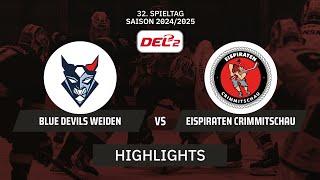 DEL2: Blue Devils Weiden vs. Eispiraten Crimmitschau I Highlights - 32. Spieltag | SDTV Eishockey