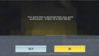 Fix Your game data is abnormal check your game environment Codm Problem | Your game data is abnormal