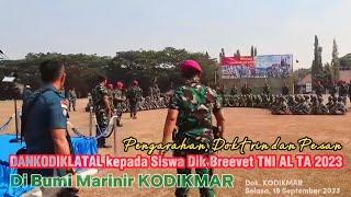 Pembekalan Kepada Siswa Calon Prajurit Pasukan Khusus TNI AL di Ksatrian MARINIR Ewa Pangalila