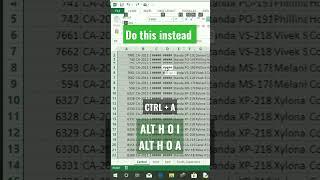 How to Automatically Fit and Align Cells on Texts in Excel | Excel Tricks #exceltips