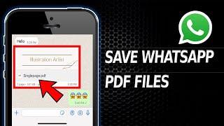 How to Save Whatsapp PDF File in iPhone?