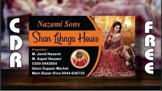 #CDR_FREE Lehnga House Shop Banner Business Card Design in Coreldaw Tutorial 2021 Urdu ||