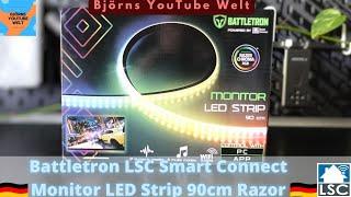 Battletron LSC Smart Connect Monitor LED Strip 90cm Razor Chroma Integration von Action Unboxing