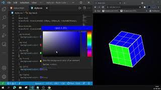 How to Make 3D Rotating Rubik Cube in HTML CSS in HINDI