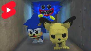 Huggy Wuggy Chases Sonic and Pokemon Pichu - LittleBigPlanet 3 | EpicLBPTime #shorts