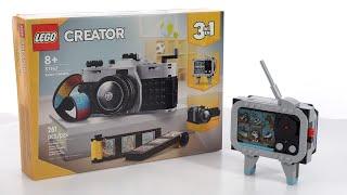 LEGO Creator 3-in-1 Retro Camera 31147 Television (C model) review!