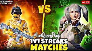 BGMI LIVE 1v1 STREAK MATCHES TDM CUSTOM ROOM #1v1tdm #tdm1v1 #bgmicustomrooms #bgmicustomroomlive