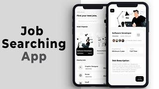  React Native Job Searching App UI