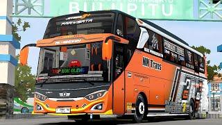 Al-GHANIY || MOD BUSSID JETBUS 3+ HINO RK NN TRANS Full Stiker Full Mboiss! Cuy! - bus simulator id