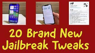 20 Brand New Jailbreak Tweaks / iOS 11 - 14.3 / unc0ver 6.1.1