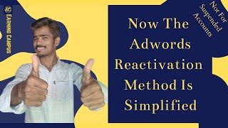 Reactivate a cancelled Google Ads account | Adwords Tutorial | By Earning Campus