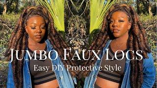 JUMBO FAUX LOCS | HOW TO TUTORIAL