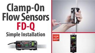 Clamp-On Flow Sensors KEYENCE FD-Q Series - Simple Installation
