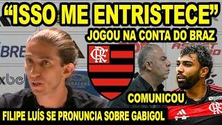 "ISSO ME ENTRISTECE" FILIPE LUÍS SE PRONUNCIA SOBRE GABIGOL E JOGA NA CONTA DE MB! COLETIVA FLAMENGO