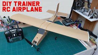 How To Make RC Trainer Airplane. DIY Model Airplane For Beginners