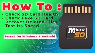 How To Check Health Of SD Card? Test SD Card Health On Android and Windows