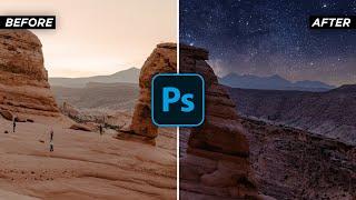 How To Turn Day Time Photos Into Night Time Photos in Photoshop CC 2021