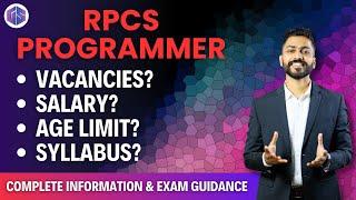 RPSC Programmer 2024 Notification out | Vacancies, Salary, Age limit, Syllabus, Exam Guidance