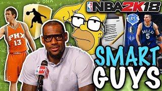 SMARTEST PLAYERS OF ALL TIME! NBA 2K18 SQUAD BUILDER