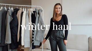 HUGE WINTER HAUL | H&M, ARKET, MANGO, ABERCROMBIE, & OTHER STORIES | BLACK FRIDAY 2022