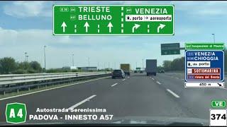 A4 | Autostrada Serenissima | PADOVA - VENEZIA OVEST (A4-A57)