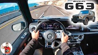 The 2022 Mercedes-AMG G63 is a 577-HP Intimidation Tactic (POV Drive Review)