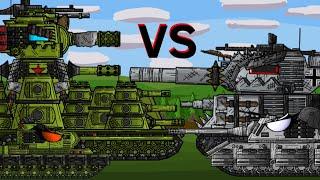 The battle for the camp - Cartoons about tanks