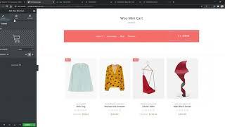 Woocommerce Mini Cart Widget For Elementor Using Elementskit