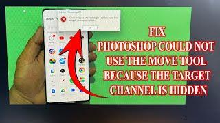 How to fix Photoshop could not use the Rectangle tool because the target channel is hidden