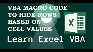 VBA Macro Code to Hide Rows Based on Cell Values