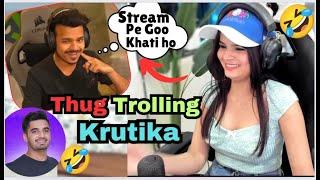 Thug Trolling Krutika  | Personal Ho Gaya thora #krutika #krutikaplays #regaltos #funny
