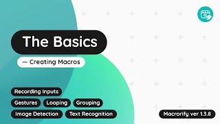 The Basics — Creating Macros