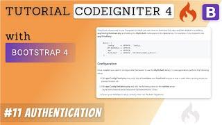 11 Autentikasi - Tutorial CodeIgniter 4 & Bootstrap 4